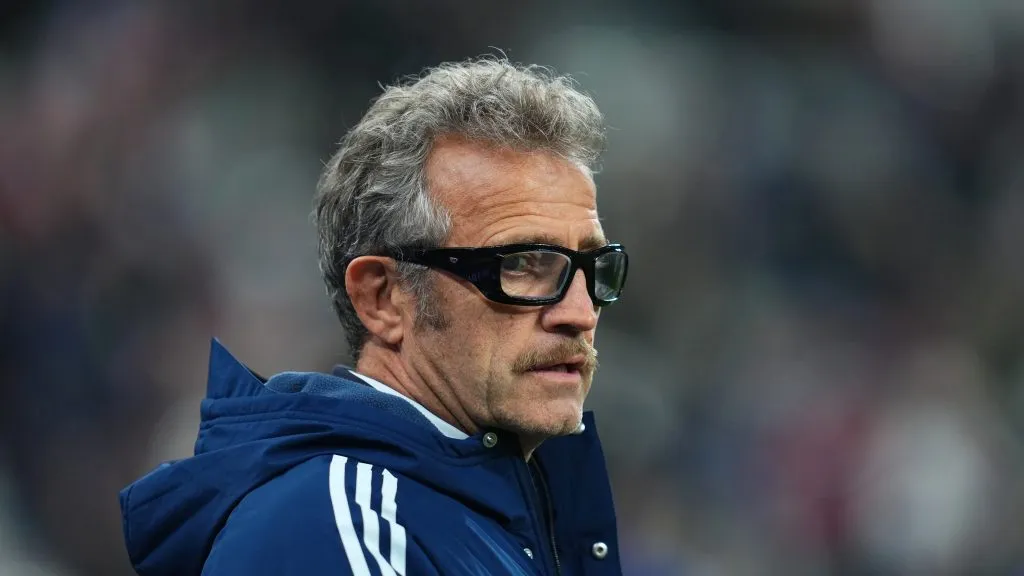 Fabien Galthié on a rugby sideline