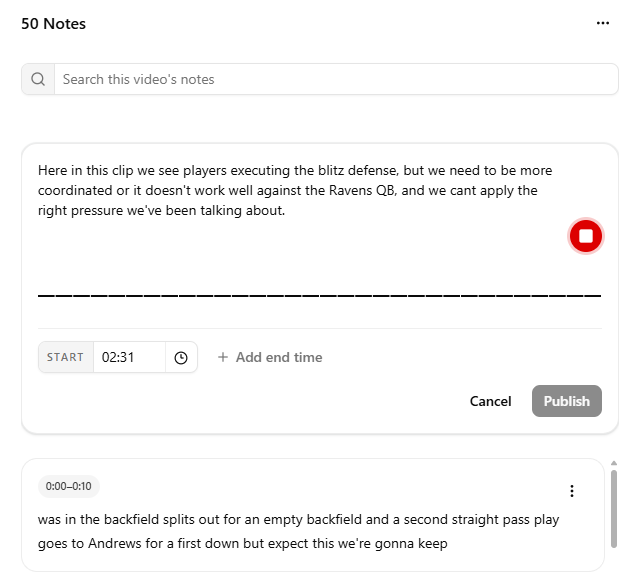 Mnemcore video review workspace